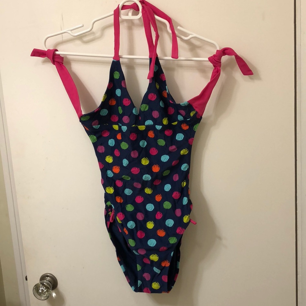 Colorful Polka dot swim suit Size (14-16 Girl)